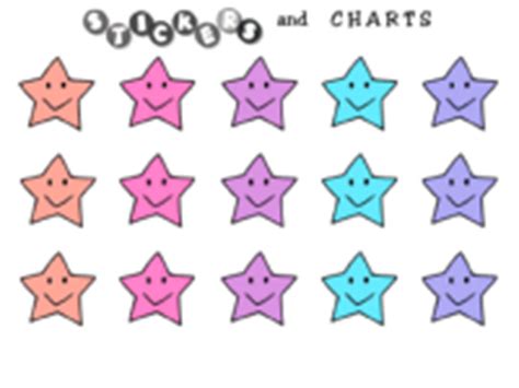 Free printable star stickers and smiley star charts