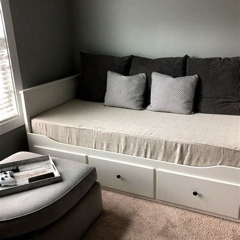 IKEA Hemnes Daybed Cover Linen Zippered Mattress Cover Any | Etsy