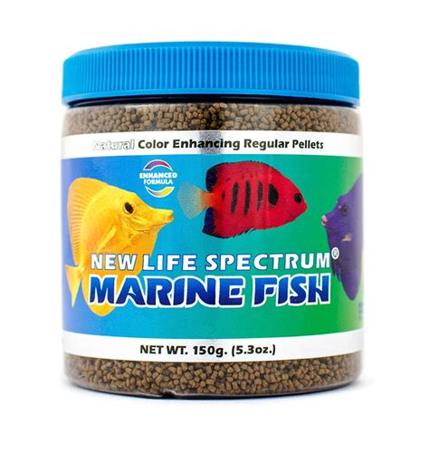 New Life Spectrum Marine Fish Food Pellets, Regular (1-1.5mm), 5.3 oz - Walmart.com