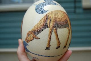 Wunderful Things: Painted Ostrich Egg