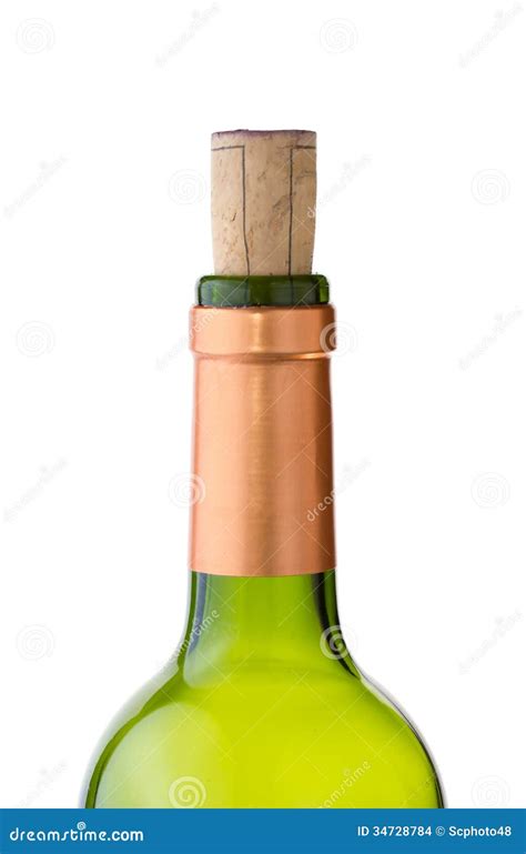 Green Wine Bottle With Cork Stock Images - Image: 34728784