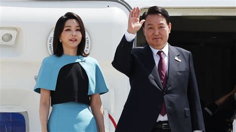 South Korean President Yoon Suk Yeol and his wife Kim Keon Hee are ...