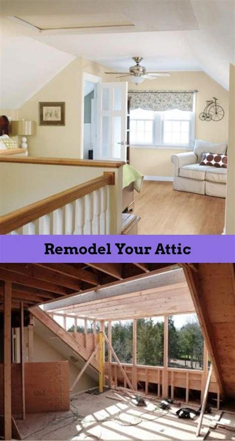 attic remodel before and after #atticideascolorschemes #remodelingbeforeandafter | Attic ...