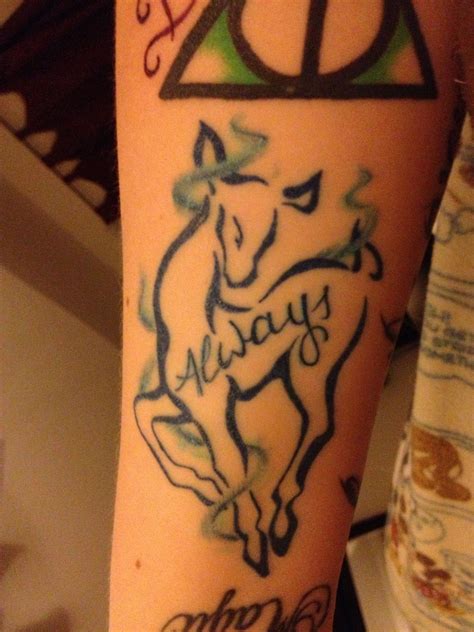 Snape's Patronus :) I love my tattoo! Snape Patronus, Patronus Tattoo ...