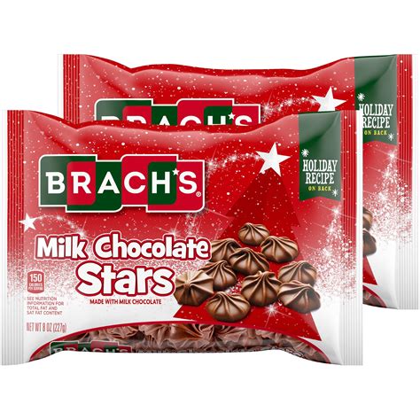 Brach’s Holiday Milk Chocolate Stars - 8-oz. Bag - Walmart.com