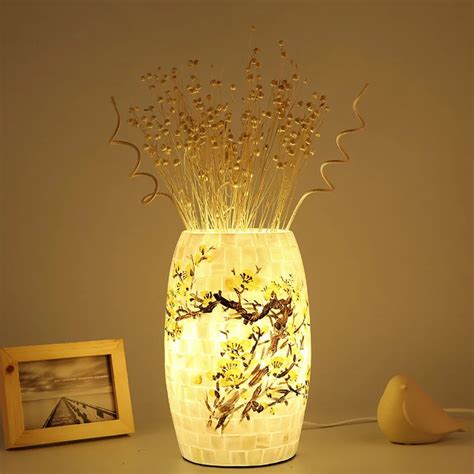 Creative Retro American Glass Table Lamps Designs Bedside Lamp Art Decorative Lights Desk Lamp ...