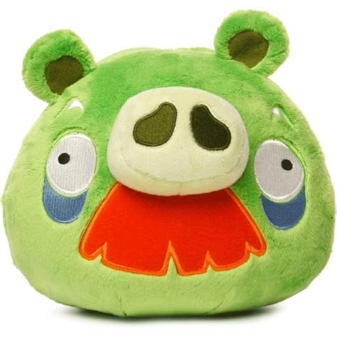 Angry Birds Green Moustache Foreman Pig Plush Bad Piggies 7 Pillow Doll Soft Toy Mighty Mojo, 1 ...