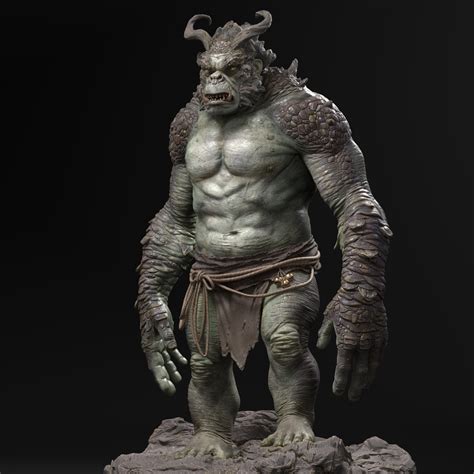 Japanese ogre - ZBrushCentral | Japanese ogre, Japanese creatures, Japanese monster