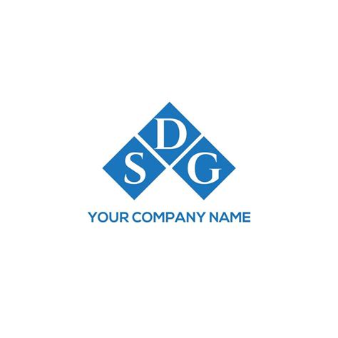 SDG letter logo design on WHITE background. SDG creative initials ...