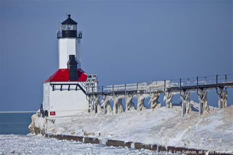 Michigan City, Indiana Lighthouse in the Winter