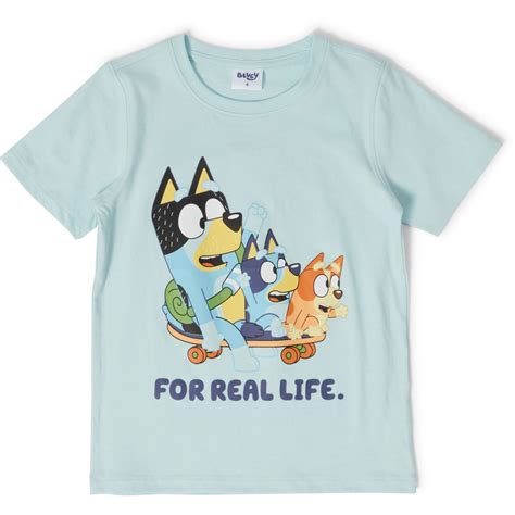 Bluey Boys Print Tee - Light Blue | BIG W