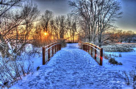 Sunset Beyond The Bridge Free Stock Photo - Public Domain Pictures