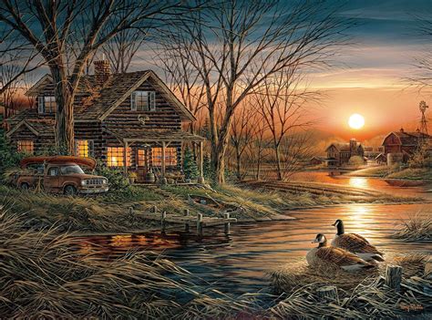 Shoreline Neighbors, 1000 Pieces, Buffalo Games | Puzzle Warehouse | Terry redlin, Terry redlin ...