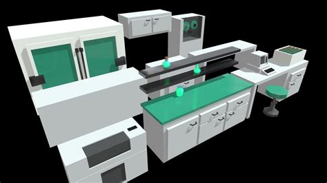 Science Lab Lowpoly - Download Free 3D model by Helyx Silveira (@helyxsilveira) [e0d6533 ...
