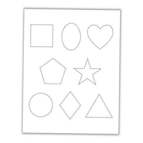 Paper Cutting Lines & Shapes - Worksheets For Preschool - Fine - Worksheets Library