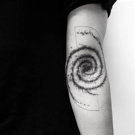 Pin by Designocalm on Tattoos | Galaxy tattoo, Spiral tattoos, Tattoos for guys