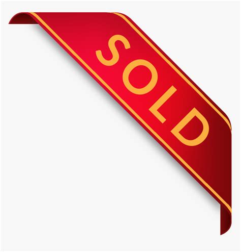 Sold Banner Clip Art - Sold Out Png Gold, Transparent Png - kindpng