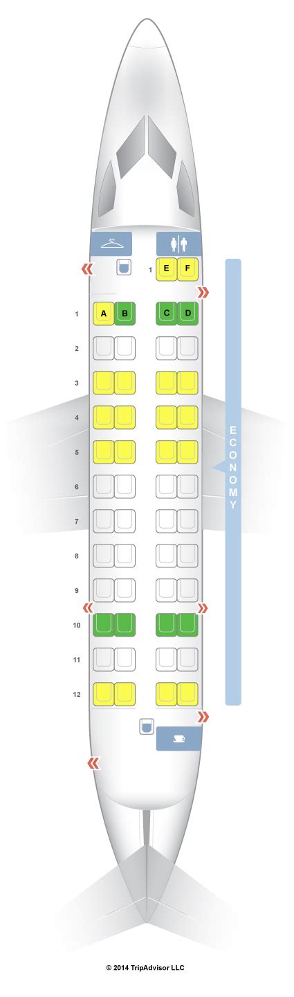 De Havilland Dash 8 Turboprop Seating