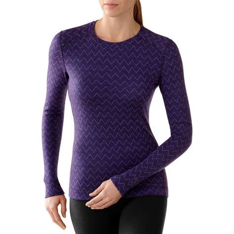 SmartWool® Women's NTS Mid 250 Pattern Crew | 100% Merino Wool Base Layer | Smartwool woman ...