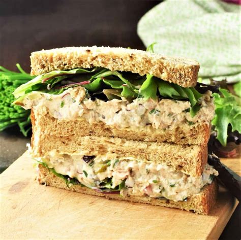 Salmon Salad Sandwich (No Mayo) - Everyday Healthy Recipes