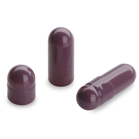 Wholesale Colored Empty Capsule Size 2# Purplish Red Supplier Abraa