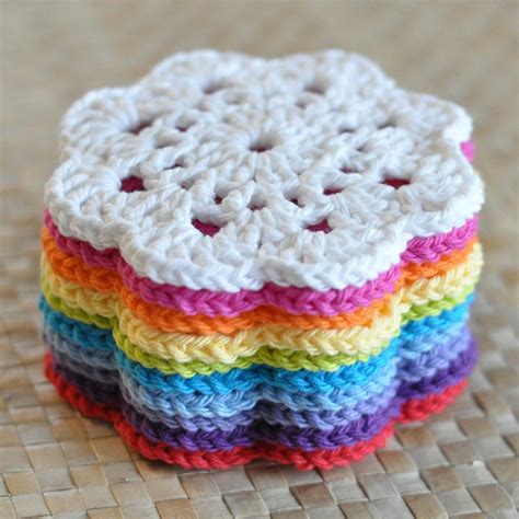 Snowflower Lace Coaster Crochet pattern by Island Style Crochet