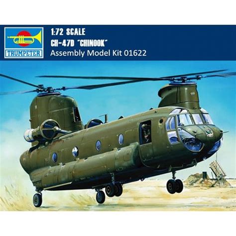 Trumpeter 01622 1/72 Scale CH-47D Chinook Helicopter Plastic Assembly ...