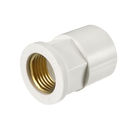 Unique Bargains 25mm Slip x 1/2 PT Female Brass Thread PVC Pipe Fitting ...