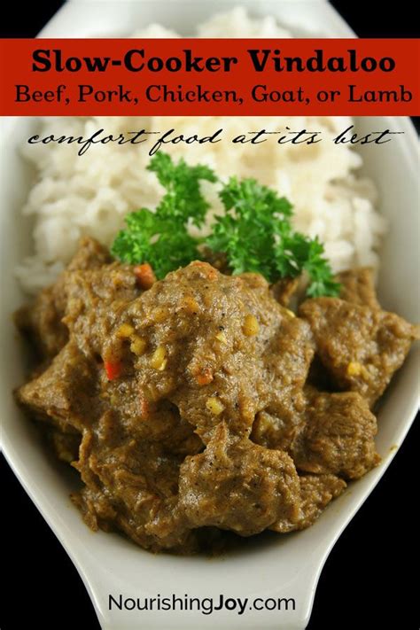 Slow Cooker Pork Vindaloo (or Goat, Beef, Lamb, or Chicken) | Recipe | Pork vindaloo, Slow ...