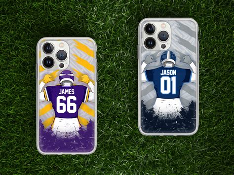 Personalized Behind American Football Phone Case Cool Funny - Etsy