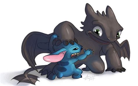 Toothless and Stitch Wallpapers - Top Free Toothless and Stitch Backgrounds - WallpaperAccess