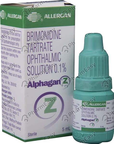 Alphagan Z 0.1 % Eye Drop (5): Uses, Side Effects, Price & Dosage | PharmEasy