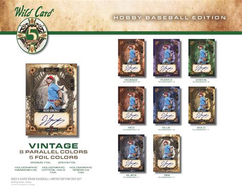 2023 Wild Card Five Card Draw Baseball