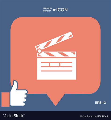 Clapperboard icon Royalty Free Vector Image - VectorStock