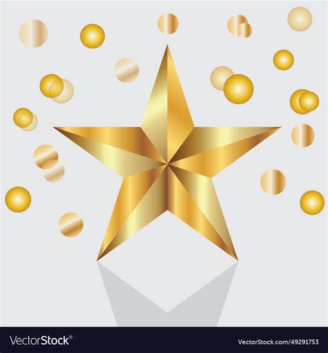 Golden star Royalty Free Vector Image - VectorStock