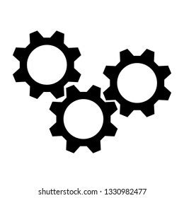 Gear Symbol Vector Stock Vector (Royalty Free) 1330982477 | Shutterstock