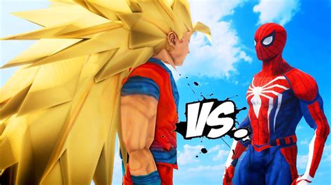 SPIDERMAN VS GOKU - EPIC BATTLE - YouTube