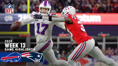 Buffalo Bills vs New England Patriots | 2022 Week 13 Game Highlights - YouTube