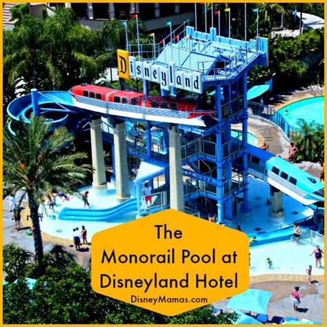 Disney Mamas Favorite Disney Pools ~ The Monorail Pool at Disneyland Hotel - Disney Mamas