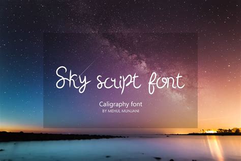 Sky Script Font – MasterBundles