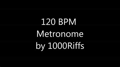 120 BPM Metronome - YouTube