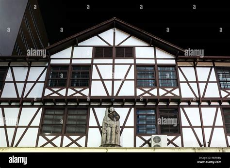 city Blumenau colonial german architecture night building downtown Stock Photo - Alamy