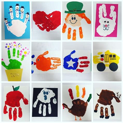 Handprint Calendar Handprint Crafts Kids Calendar Preschool Crafts ...