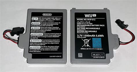 Amazon.com: 3.7V 1500mAh Battery Pack for Nintendo Wii U Gamepad WUP ...