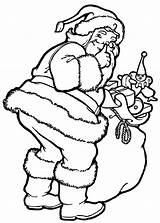 Santa Claus With Sack Coloring Page  Download Print Or Color Online sketch template
