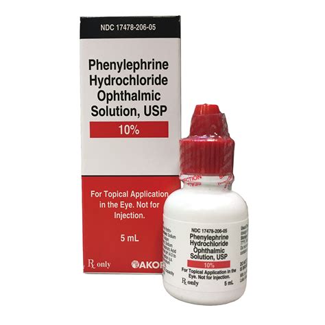 Phenylephrine Hydrochloride Ophthalmic Solution, USP 10%