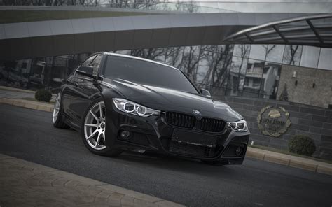 BMW F30 black car front view wallpaper | cars | Wallpaper Better