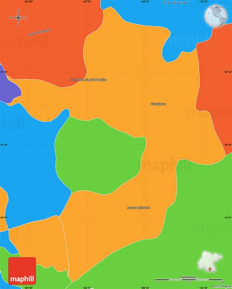 Political Simple Map of Salvatierra