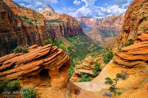 The Kolob Canyons viewpoint (sunset). Late afternoon is a great time to ...