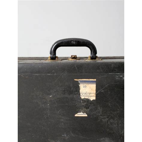 Vintage Black Suitcase | Chairish